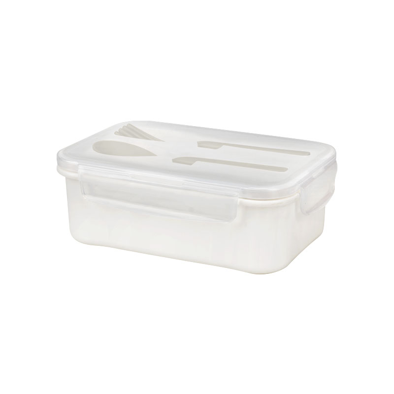 Lunch Box with Spoon and Fork 1238